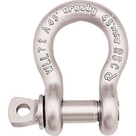 MAZZELLA Crosby G-209A Galvanized Alloy Shackle SPA 1", 12-1/2T WLL 1017582